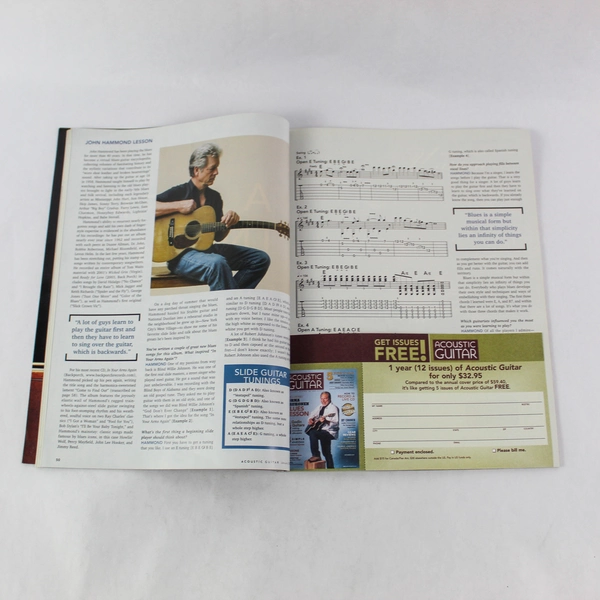 Acoustic Guitar Magazine Jan 2006 Vol 16 No 7 John Hammond - Good Condition