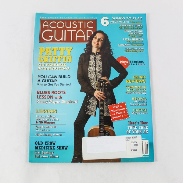 Magazine Acoustic Guitar Vol. 18 No. 3 Issue 177 Patty Griffin Steve Miller