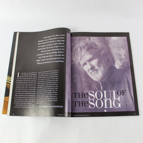 Taj Mahal Acoustic Guitar Magazine Dec 2006 Blues Lessons - Good Condition