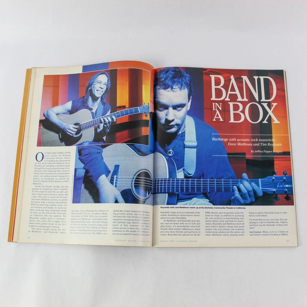 Acoustic Guitar Magazine Aug 1999 Vol 10 No 2 Tim Matthews Good Condition