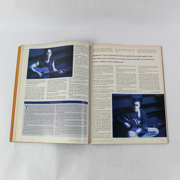 Acoustic Guitar Magazine Aug 1999 Vol 10 No 2 Tim Matthews Good Condition