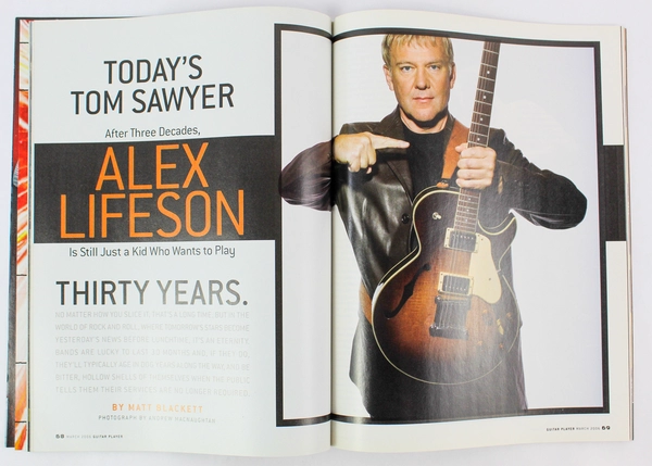 Magazine Guitar Player March 2006 Vol 40 No 3 Gibson Alex Lifeson CMP Media