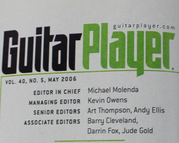 Magazine Guitar Player May 2006 Vol 40 No 5 CMP Entertainment Media Hendrix