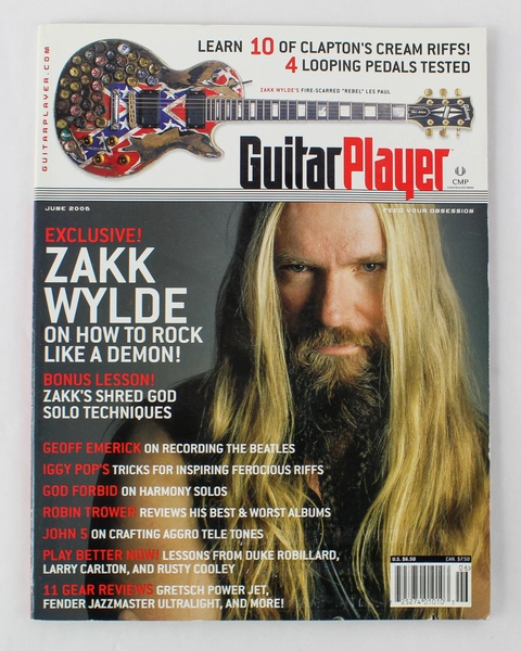 Magazine Guitar Player June 2006 Vol 40 No 6 Newbay Media Zakk Wylde