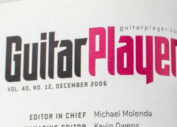 Magazine Guitar Player December 2006 Vol 40 No 12 Newbay Media Warren Haynes