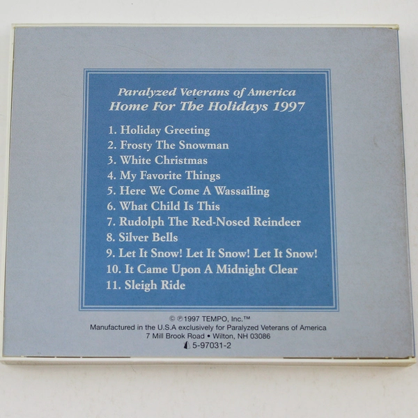 Home For The Holidays CD 1997 Paralyzed Veterans Of America Holiday Music