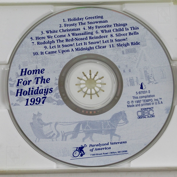 Home For The Holidays CD 1997 Paralyzed Veterans Of America Holiday Music