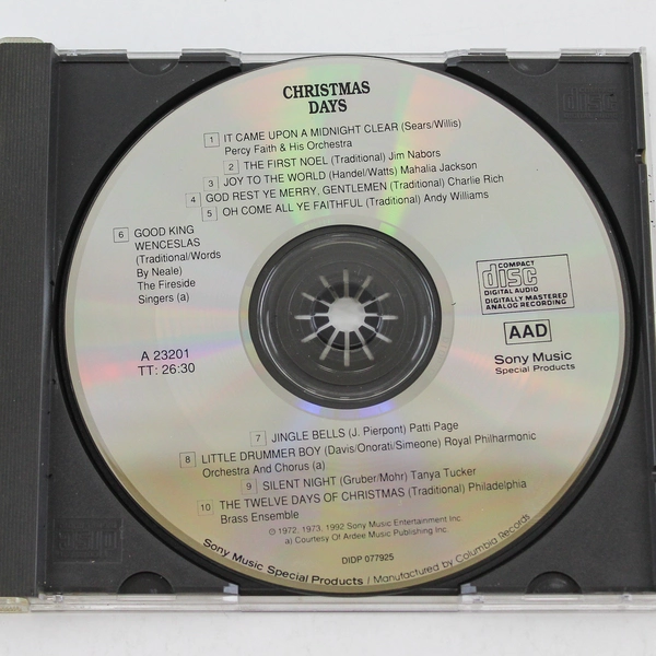 1992 Christmas Days CD Jim Nabors Tanya Tucker Percy Faith