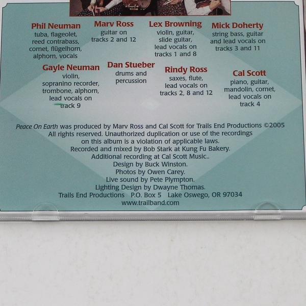 The Trail Band Peace On Earth Christmas Collection Audio CD 2005 - Good