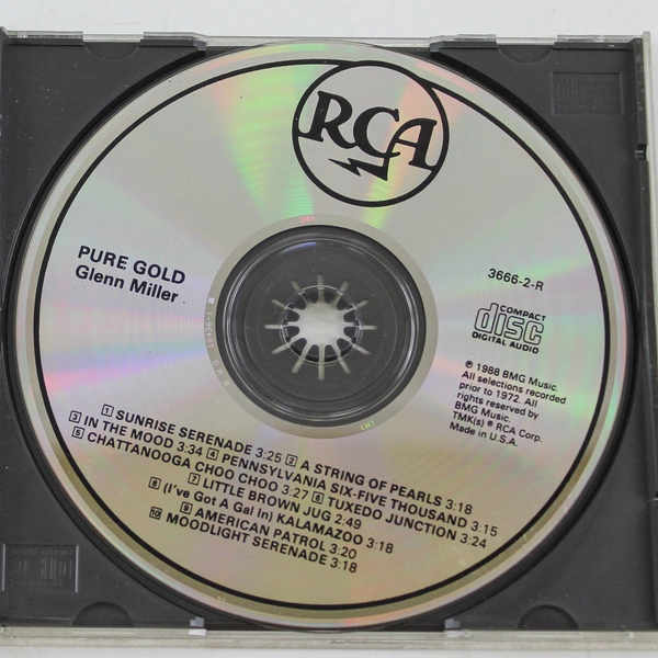 Glenn Miller Pure Gold CD 1975 BMG - Pre-Owned, Untested, Classic Tracks