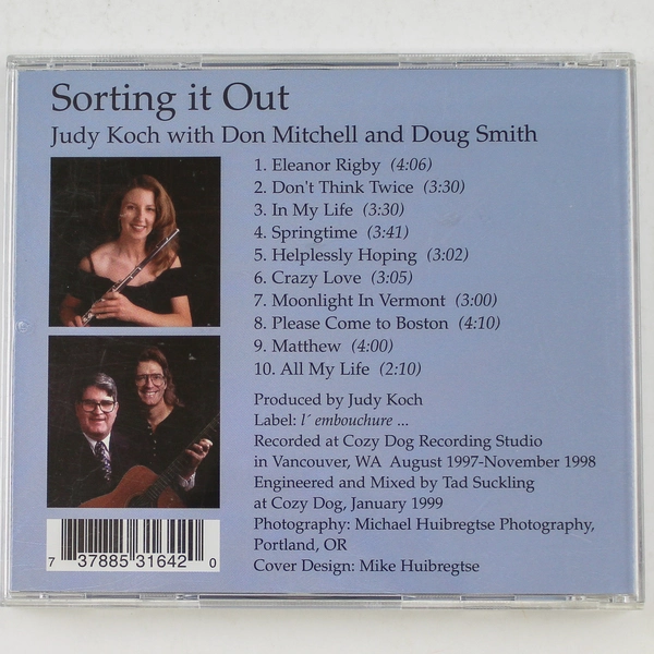 Sorting It Out By Judy Koch With Don Mitchell And Doug Smith Audio Music CD Disc