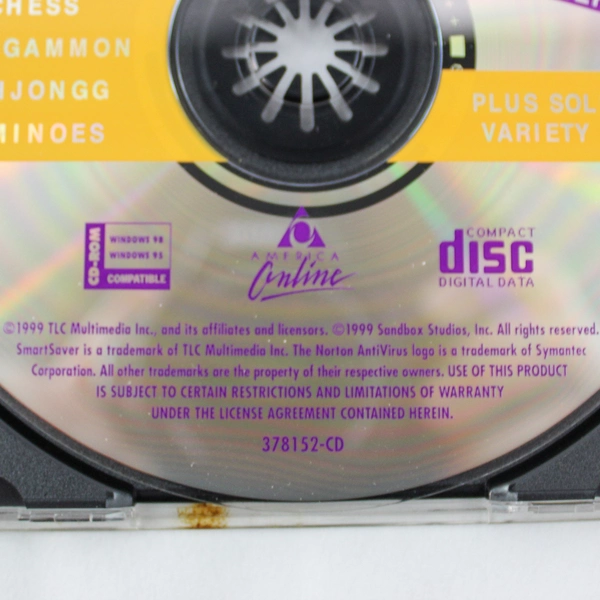 e-mail-a-game CD-ROM 1999 AOL Board Games for Windows 95/98 - Untested