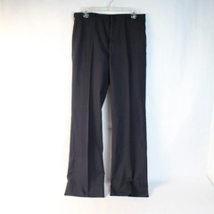 Vintage M & H Navy Blue Woven Trouser Slacks 33" Waist, 32" Inseam, Very Good