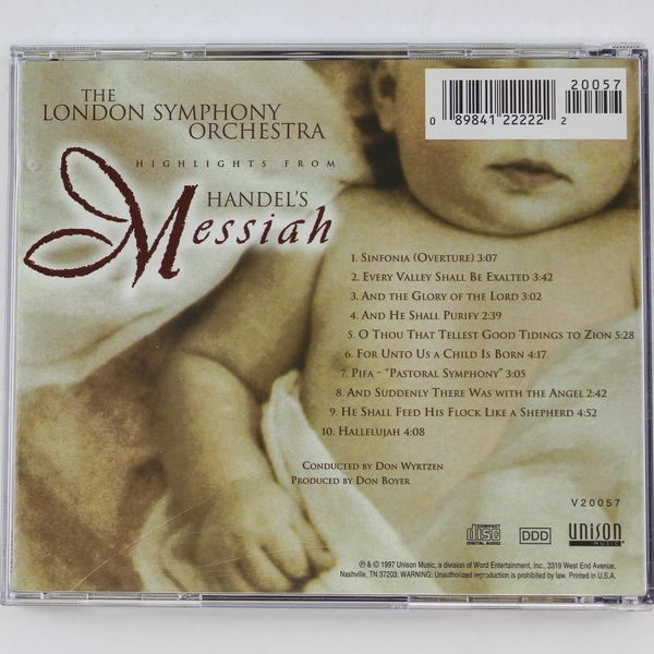 Highlights From Handel's Messiah CD London Symphony Orchestra Good Condition