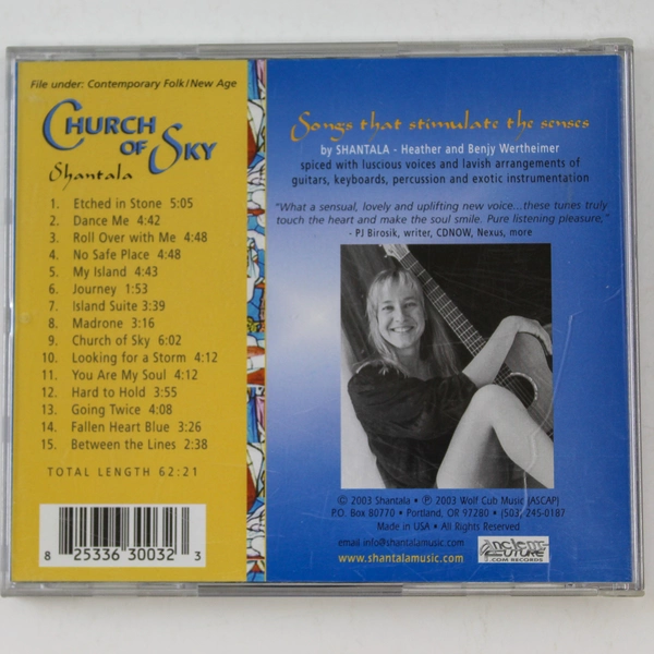 Church of Sky Shantala Music CD 2003 Wolf Cub Good Condition Sold As Is
