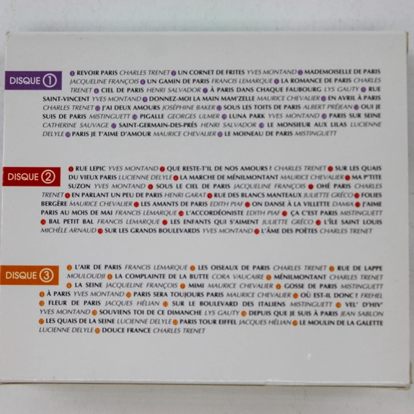 Revoir Paris 3 Audio Music CDs Set 2006 Rym Musique Universal Good Condition