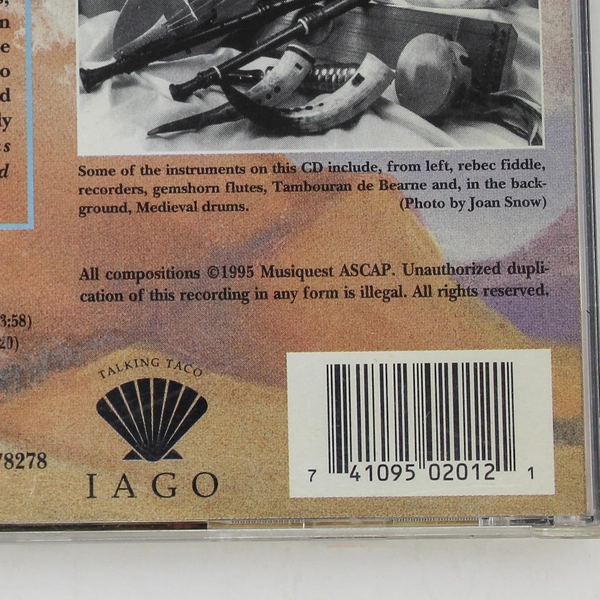 Miracles & Mountains Medieval Flutes CD by San Guilmas Consort 1995