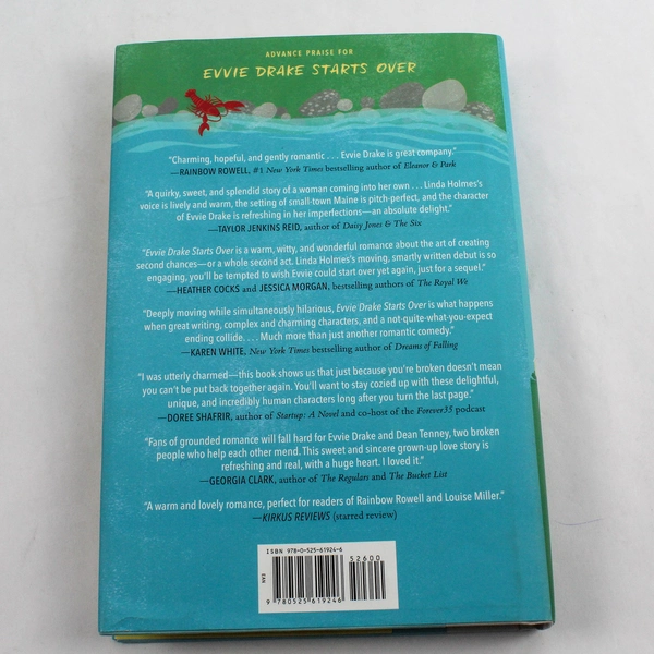 Evvie Drake Starts Over by Linda Holmes Hardcover Novel 2019, Very Good
