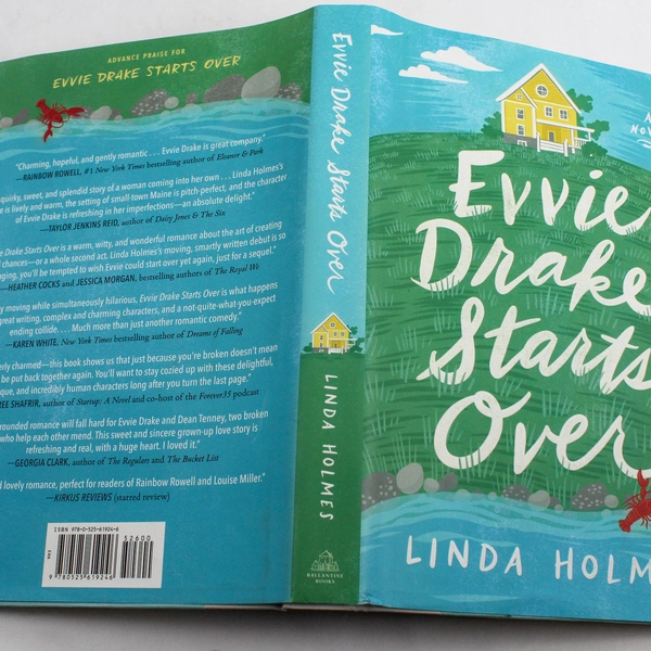 Evvie Drake Starts Over by Linda Holmes Hardcover Novel 2019, Very Good