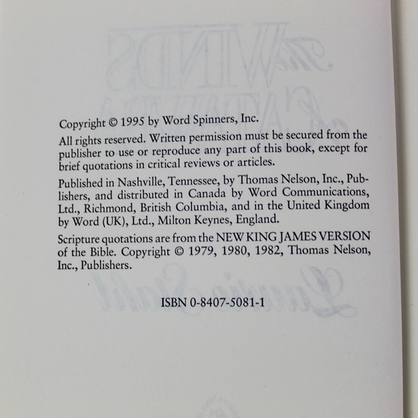 Vintage The Winds of Catawba by Laurie Stahl HC Dust Jacket 1979