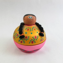 Mexican Art Pottery Terracotta Trinket Dish Handmade Clay Figurine