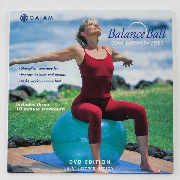 Gaiam Balance Ball Compilation DVD by Suzanne Deason - Good Condition 2004