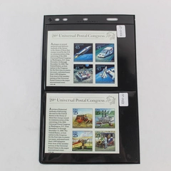 Lot of Two 20th Universal Postal Congress Souviner Sheets SC-C126 SC-2438 Fine