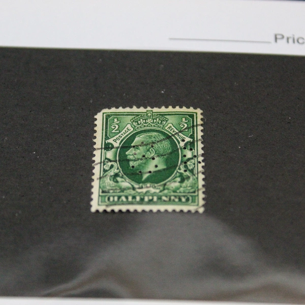 1912 GB 1/2 Half Penny Stamp George V Used Fine Condition Collectible