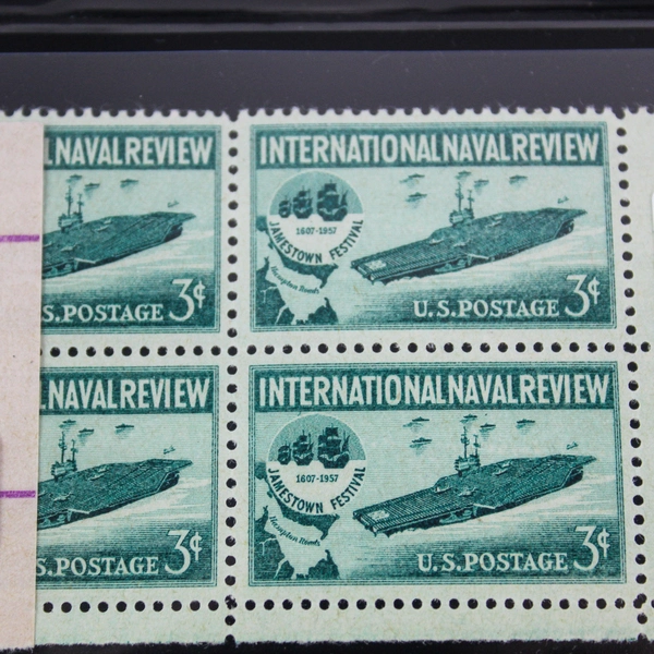 Lot of 8 MNH 1956 US Plate Block Stamps SC1082 SC1083 SC1086 SC1087 SC1091