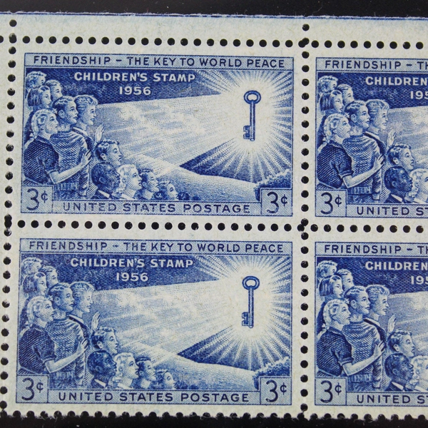 Lot of 8 MNH 1956 US Plate Block Stamps SC1082 SC1083 SC1086 SC1087 SC1091