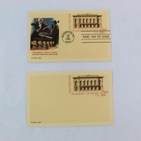 Lot of 10 USPS 1982 First Day Issue Philadelphia Academy of Music Covers