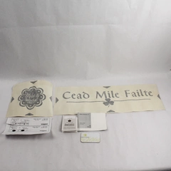 Lot of 2 Upper Case Living Transfers: Cead Mile Failte & Make It Happen