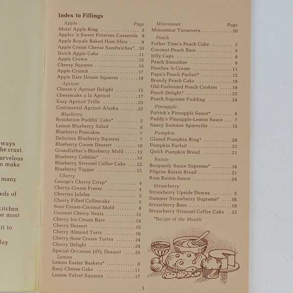 A Comstock Year Full of Special Event Treats Non-Pie Recipes Book Borden Inc.