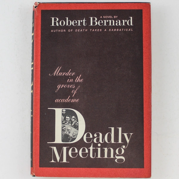 Deadly Meeting by Robert Bernard 1970 W.W. Norton Good Pre-Owned Mystery Book
