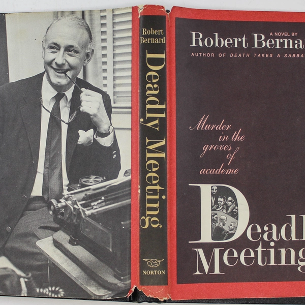 Deadly Meeting by Robert Bernard 1970 W.W. Norton Good Pre-Owned Mystery Book
