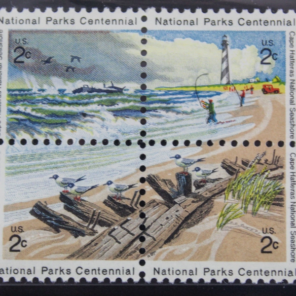 Lot of 10 MNH Plate Blocks of 4 National Parks Centennial 2c USPS Stamps