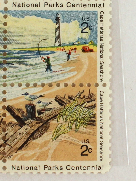 Lot of 9 MNH Plate Blocks of 4 National Parks 2 Cent USPS Stamps