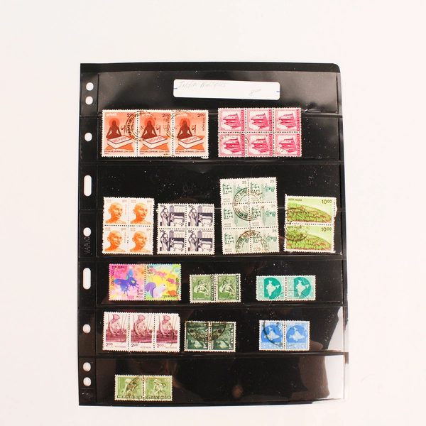 Lot of 40 Vintage Used Indian Stamps - Collectible Philately Items