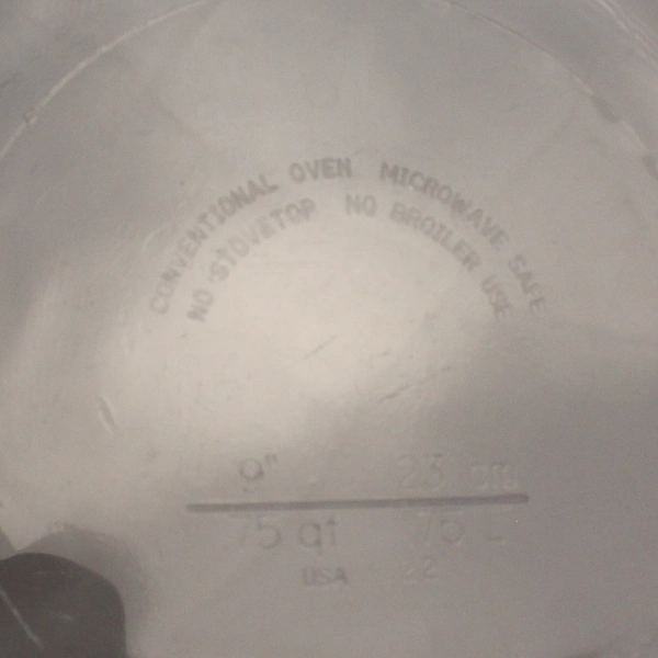 Clear Glass 9" Round Pie Plate Dish Pre-Owned Baking Essential