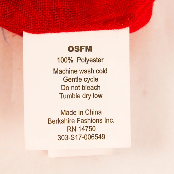 Lot of 2 Women's Red Infinity & Heart Print Scarves - Stylish Accessories