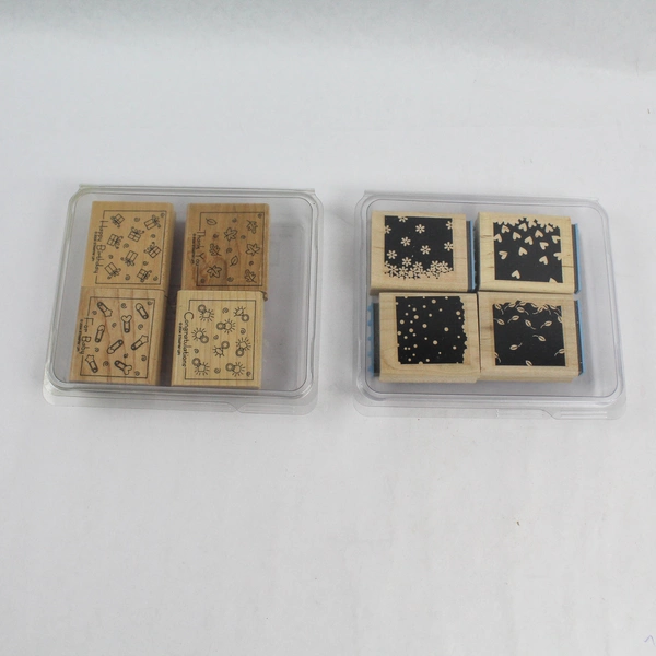 Lot of 8 Stampin' Up Rubber Stamps - Birthday, Baby, Thank You, Congrats!