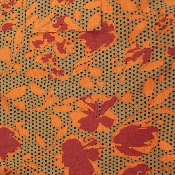 LuLaRoe Carly Dress XS Brown Orange Floral Hi-Lo Hem Very Good Condition