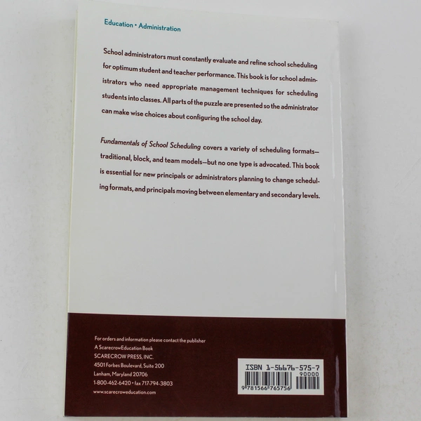 Fundamentals of School Scheduling by Gwen Schroth 1997 Book Good Condition