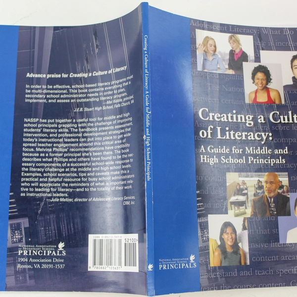 Creating A Culture Of Literacy Guide For Middle & High School Principals 2005