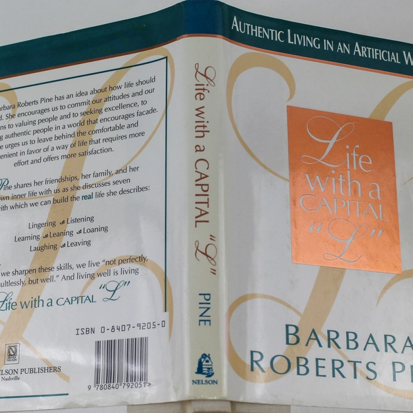 Life With A Capital L by Barbara Roberts Pine 1994 Hardcover Torn DJ