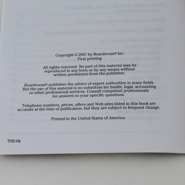 What Druggists Don't Tell You by Bottom Line Health 2007 - Good Condition