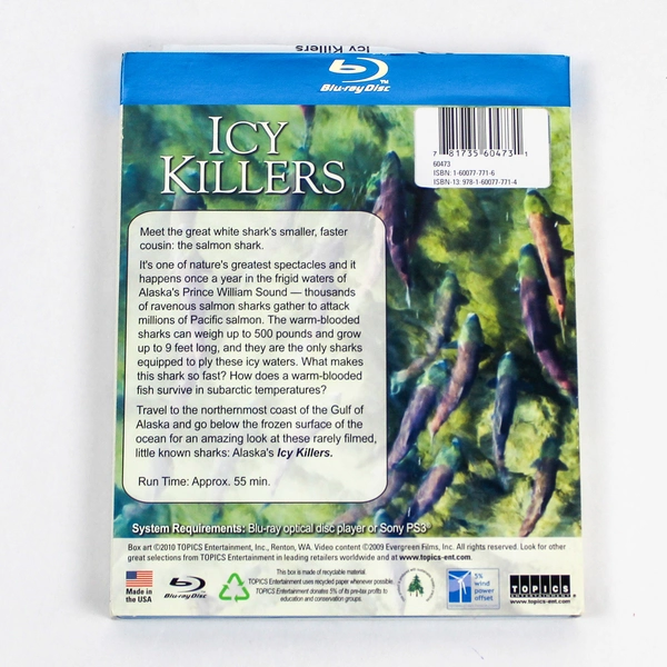 Icy Killers Blu-Ray National Geographic 2010 Documentary Pre-Owned As-Is