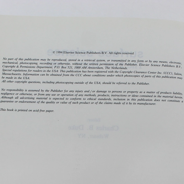 Surface Science The First Thirty Years by Charles B. Duke 1994 PB