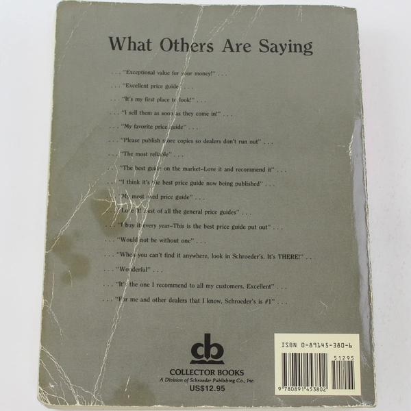 Schroeder's Antiques Price Guide 7th Ed 1989 Paperback - Collector's Resource