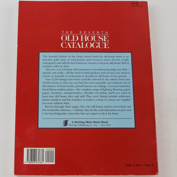 The Seventh Old House Catalogue by Lawrence Grow 1991 PB - Good Condition